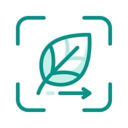 Leaf computer-vision scan icon
